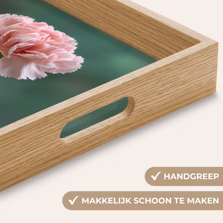 Dienblad - Anjer - Roze - Bloemblaadjes — 8