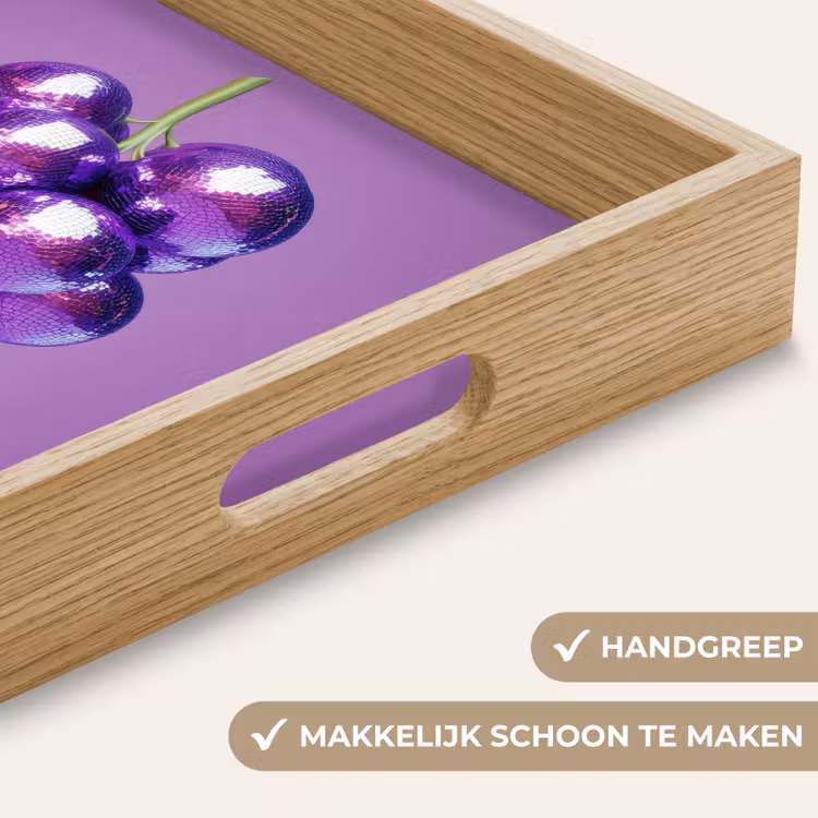 Dienblad - Druif - Disco - Glitter - Paars — 8