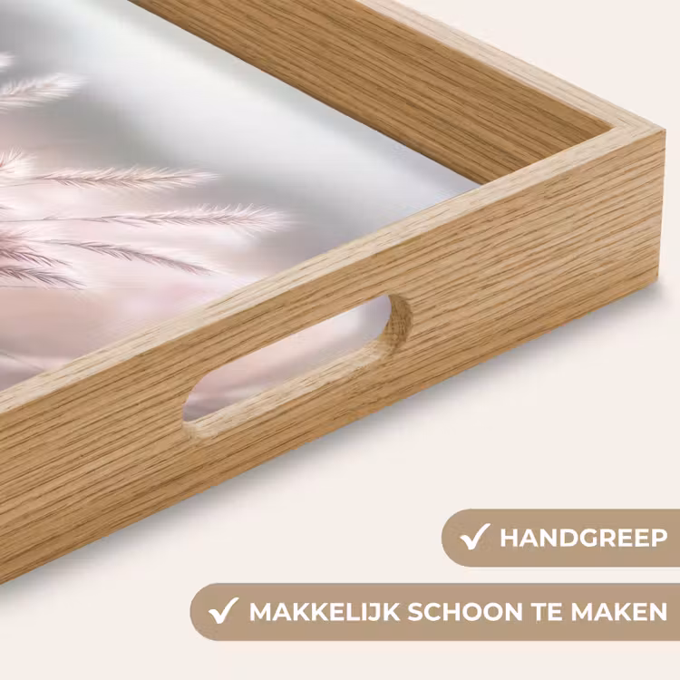 Dienblad - Graspluimen - Wind - Beige - Mistig — 8