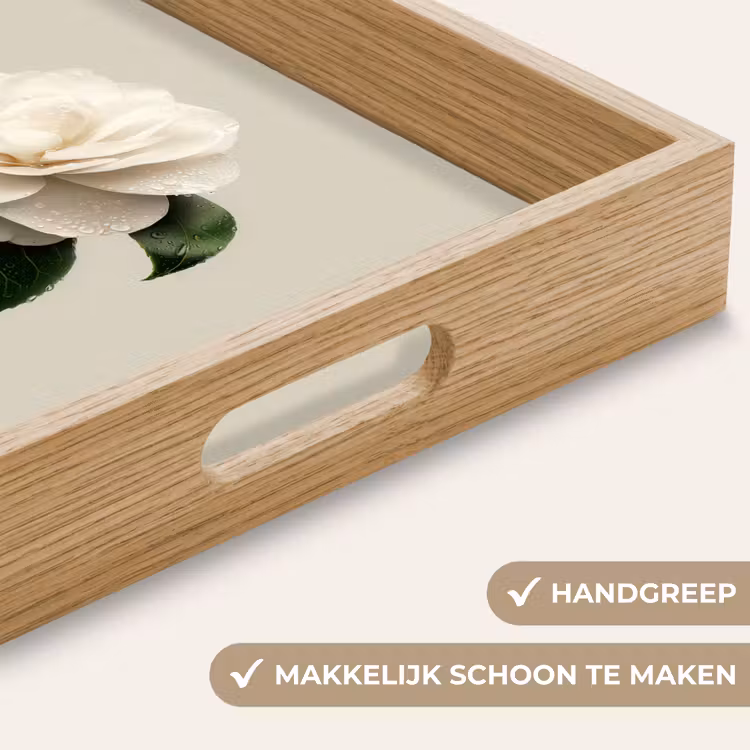Dienblad - Cameliabloem - Wit - Groen — 8