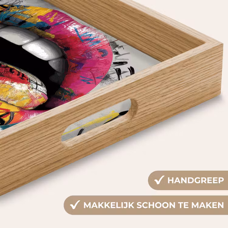 Dienblad - Lippen - Graffiti - Expressief — 8
