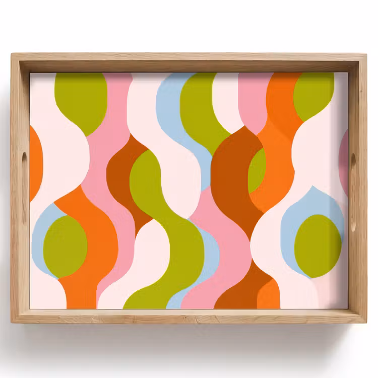 Dienblad - Abstract - Vormen - Roze — 1