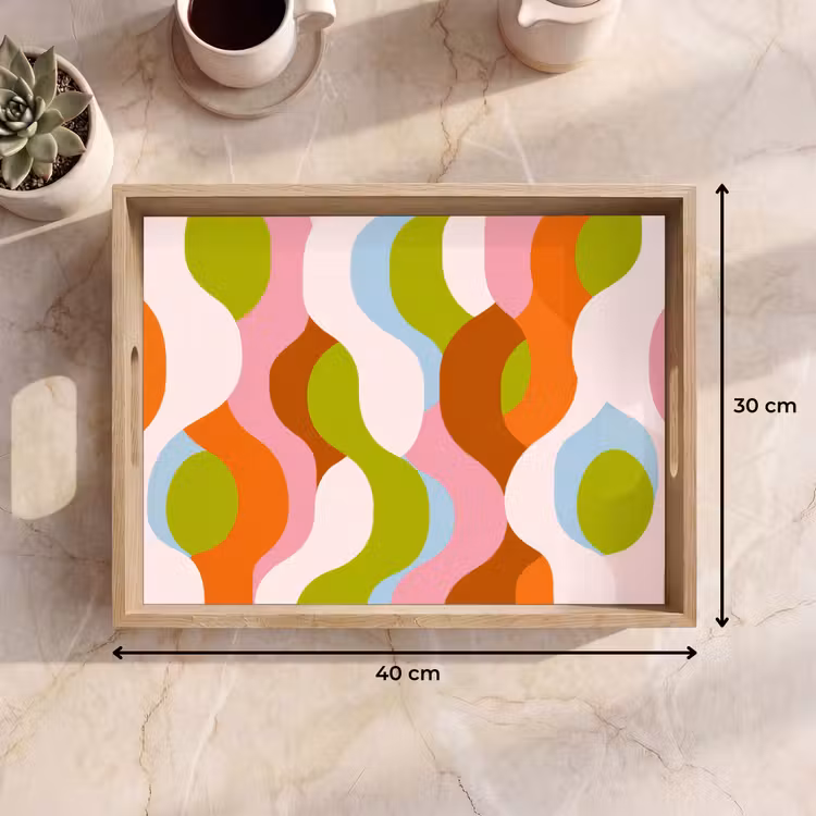 Dienblad - Abstract - Vormen - Roze — 7