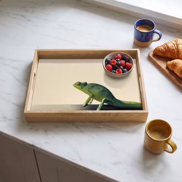 Dienblad - Kameleon - Groen - Minimalistisch — 3