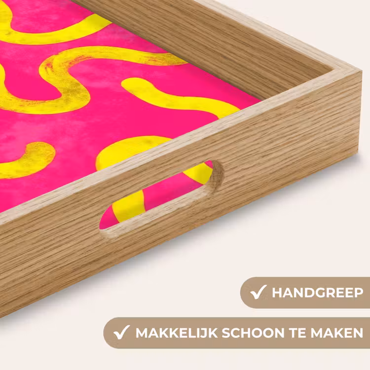 Dienblad - Lijn - Geel - Abstract — 8