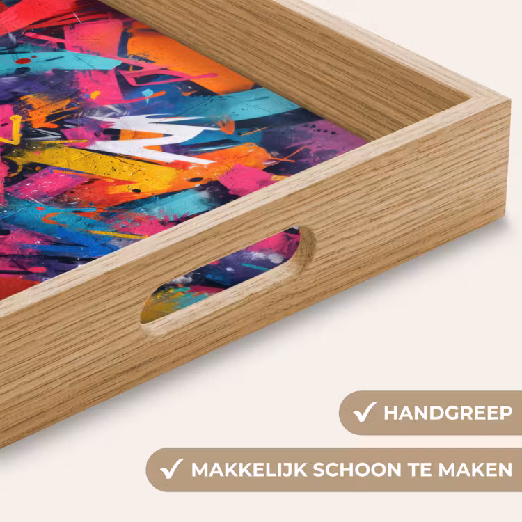 Dienblad - Abstract - Explosie - Neonkleuren — 8