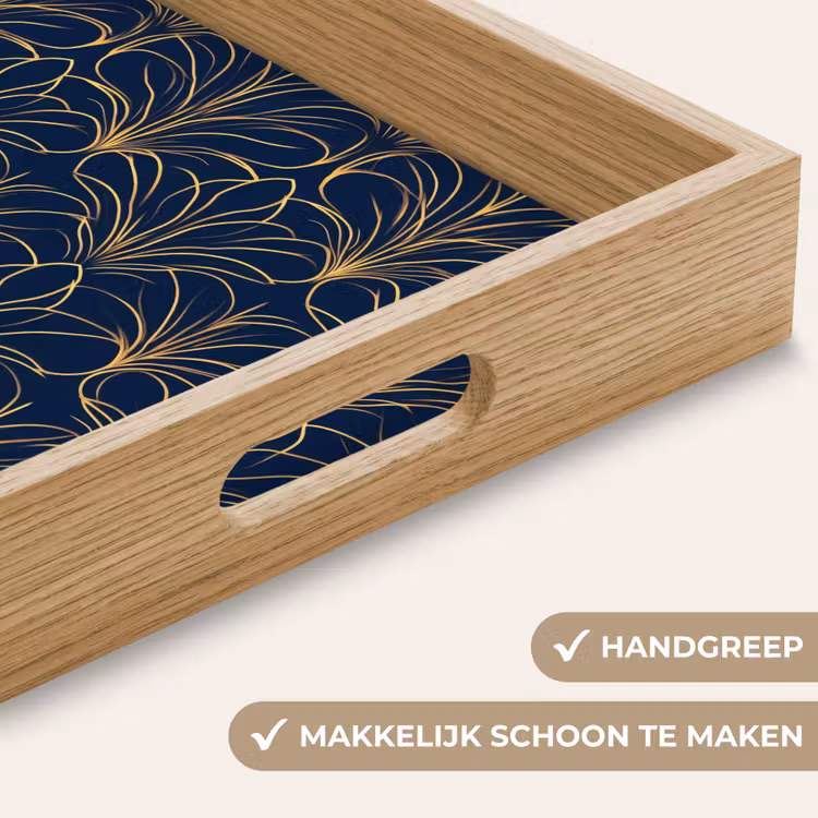 Dienblad - Deco - Waaier - Blauw — 8