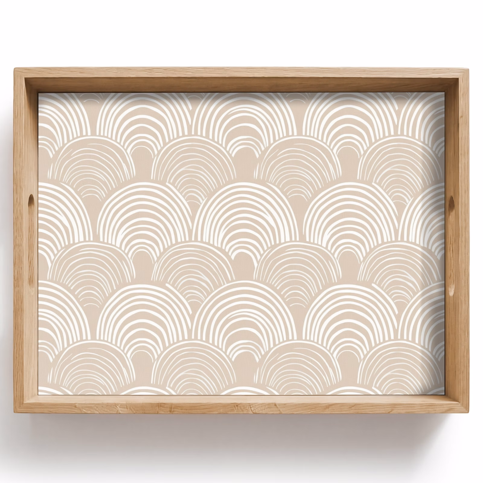 Dienblad - Golven - Structuur - Beige — 1