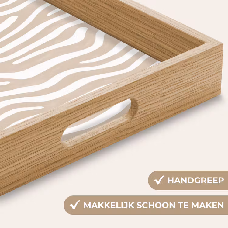 Dienblad - Abstract - Zebra - Beige — 8