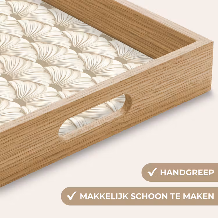 Dienblad - Klassiek - Art - Beige — 8
