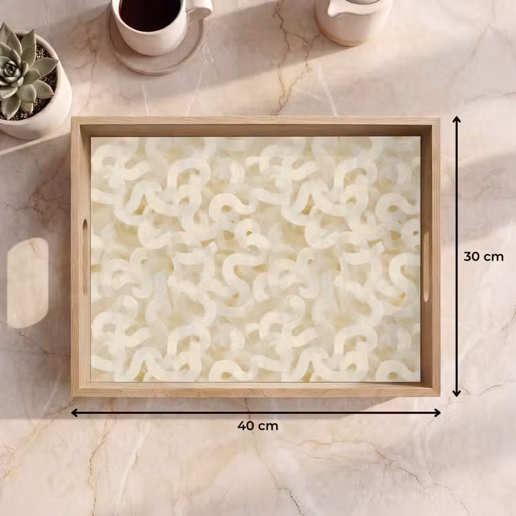Dienblad - Abstract - Lijnen - Beige — 7