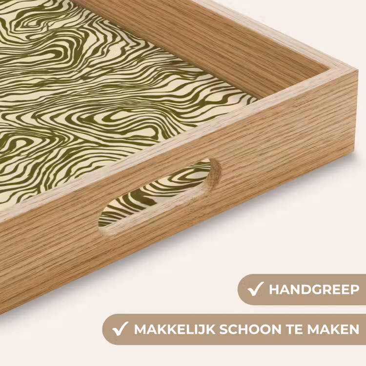 Dienblad - Abstract - Marmer - Groen — 8