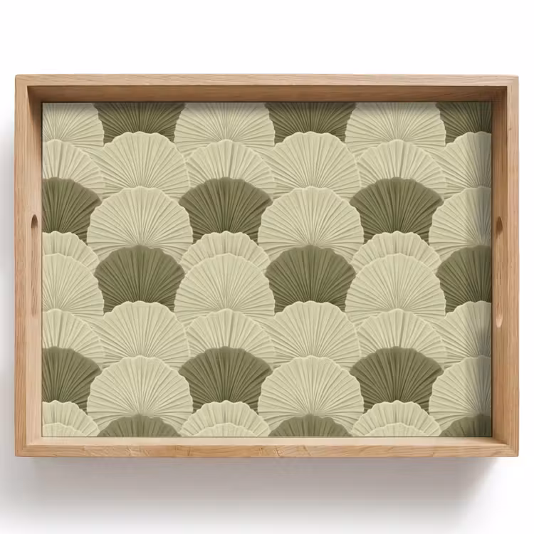 Dienblad - Bladeren - Structuur - Groen — 1