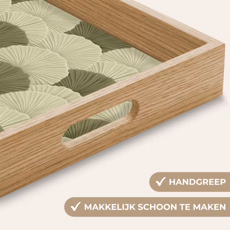 Dienblad - Bladeren - Structuur - Groen — 8