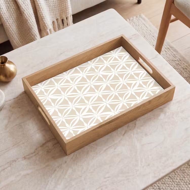 Dienblad - Motief - Modern - Beige — 2