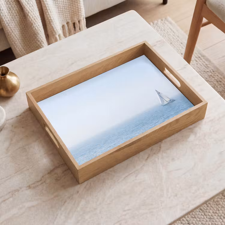 Dienblad - Horizon - Zeilboot - Zee — 2