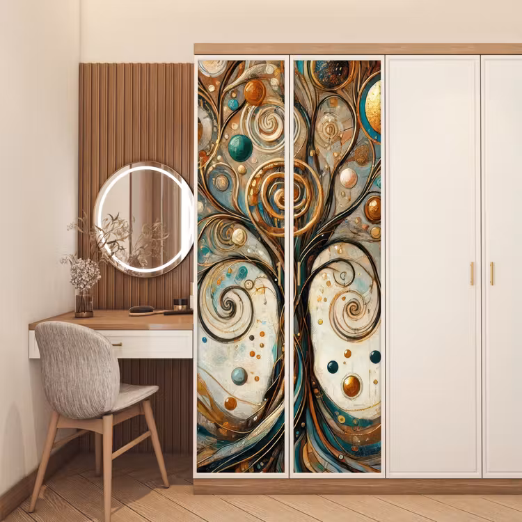Deursticker - Levensboom - Boom - Abstract - Modern — 5
