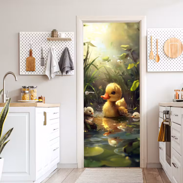 Deursticker - Eendjes - Dieren - Natuur — 7