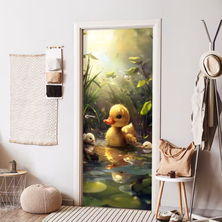 Deursticker - Eendjes - Dieren - Natuur — 8