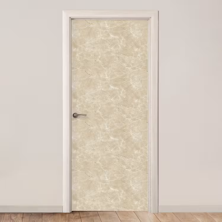 Deursticker - Lichtbeige - Marmer - Diffusie adering — 1