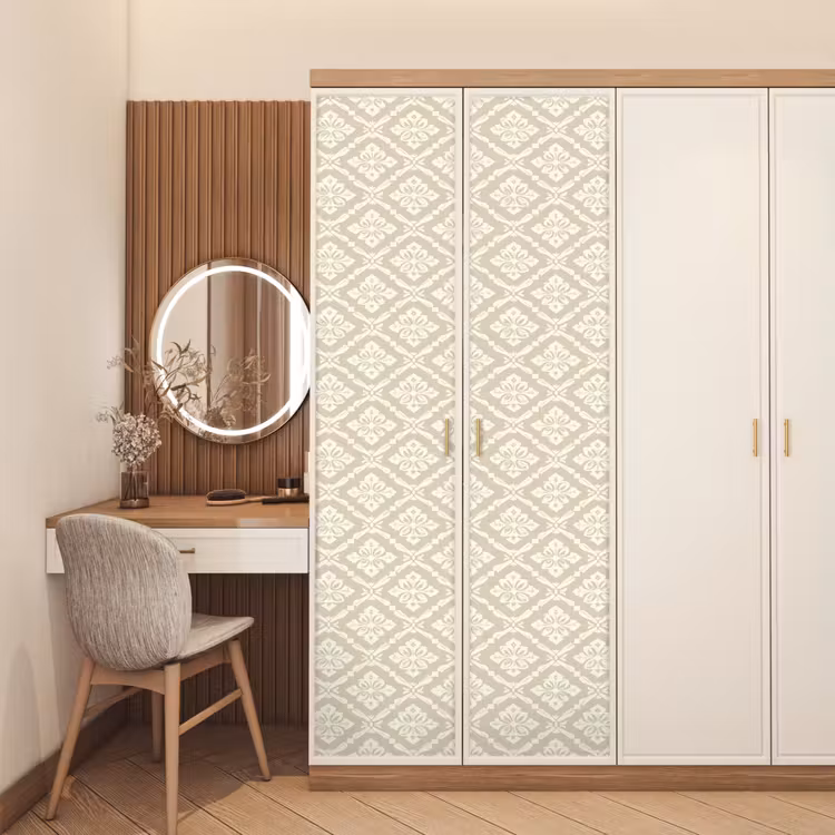 Deursticker - Floraal - Ornament - Beige — 5