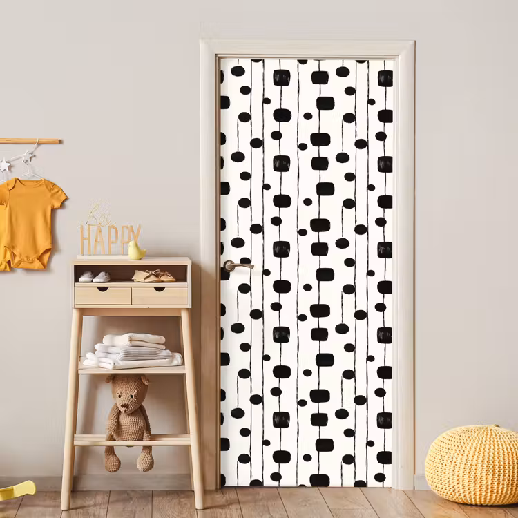 Deursticker - Grafisch - Modern - Zwart — 6