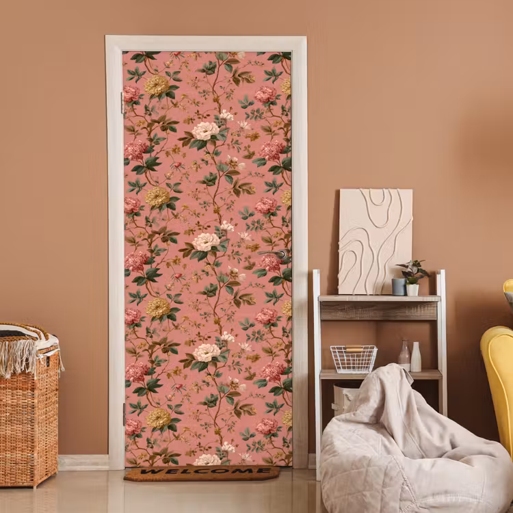 Deursticker - Klassiek - Botanisch - Roze — 2