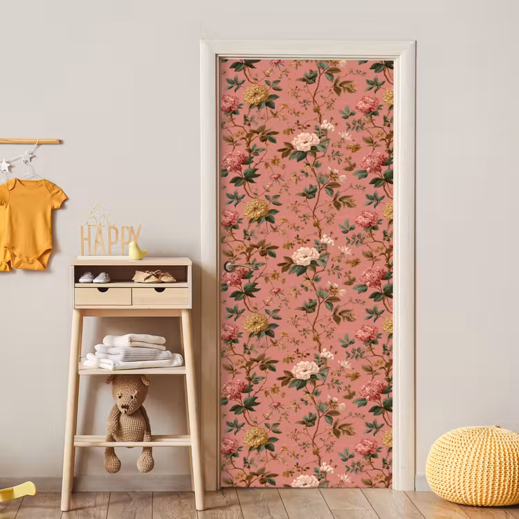 Deursticker - Klassiek - Botanisch - Roze — 6