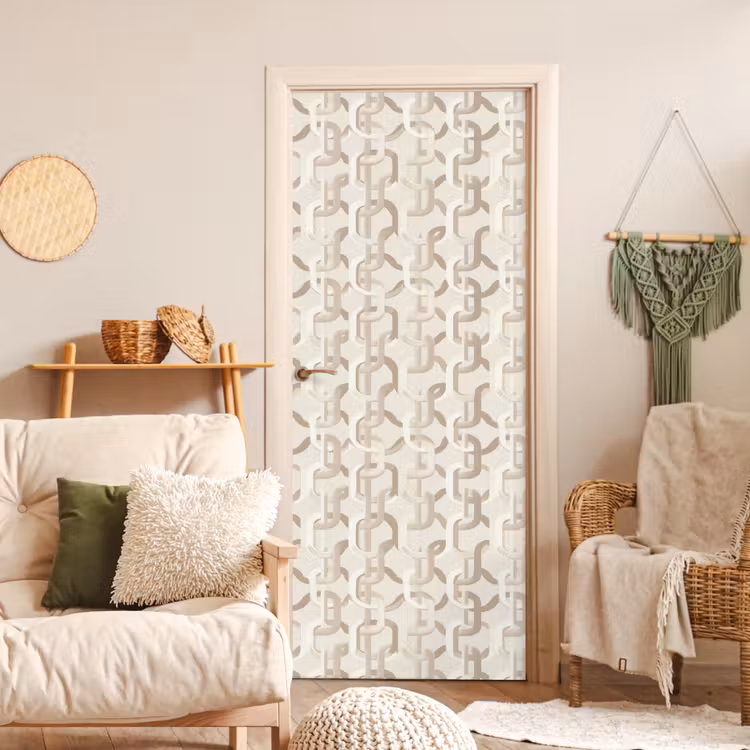 Deursticker - Motief - Abstract - Beige — 4