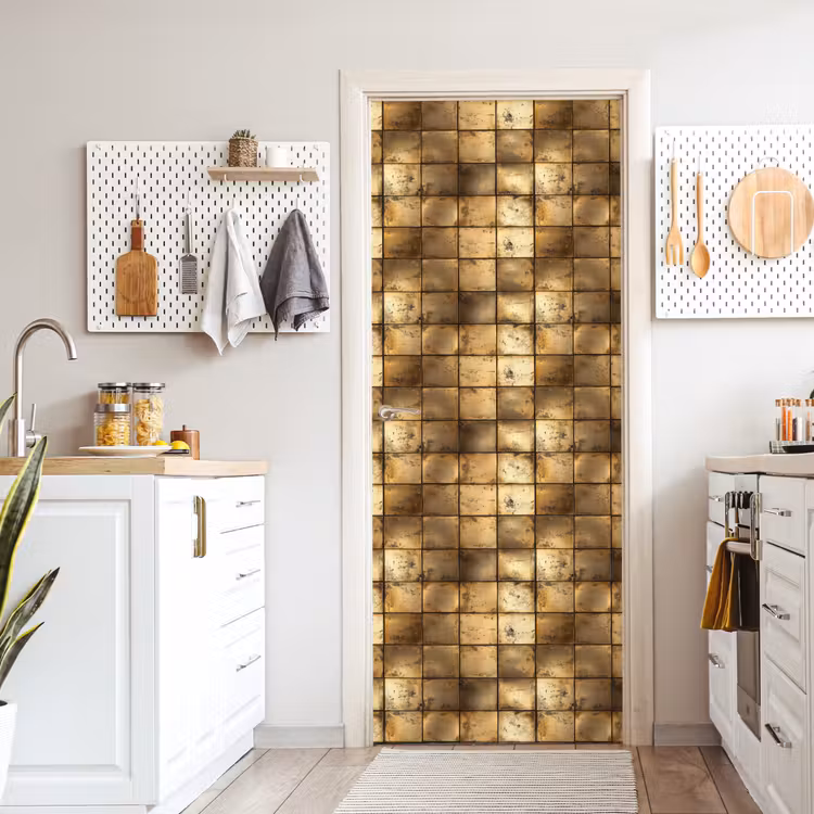 Deursticker - Geometrisch - Tegels - Goud — 7