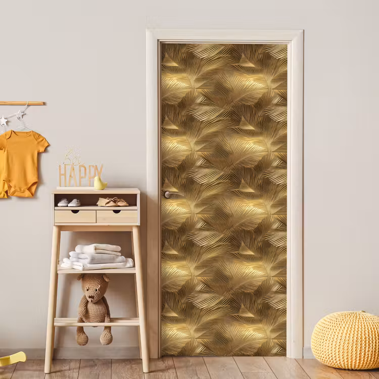 Deursticker - Palm - Waaier - Goud — 6