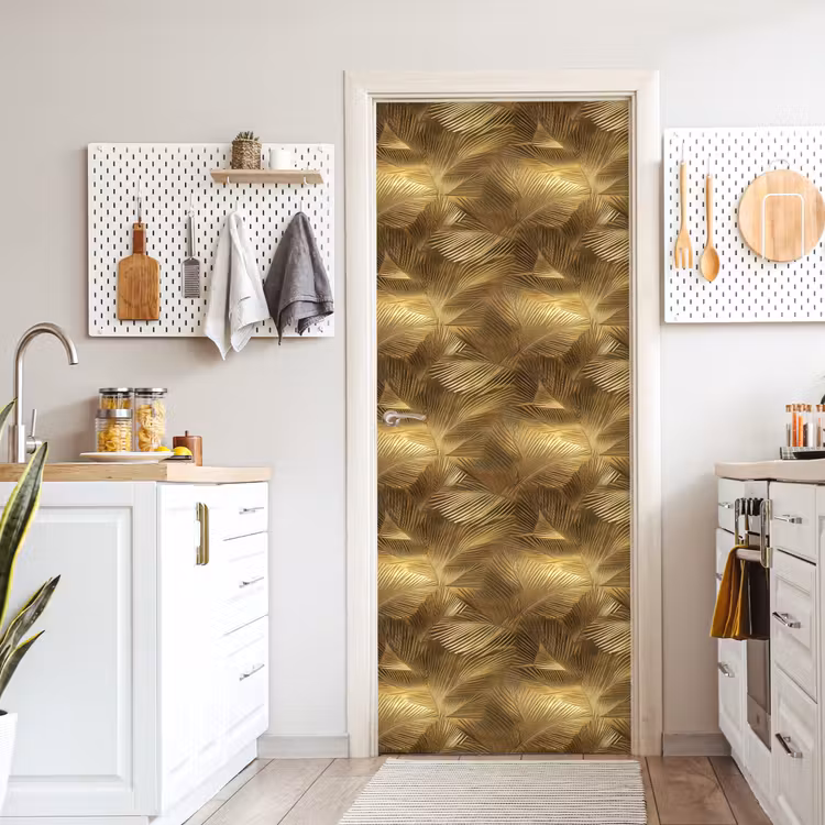 Deursticker - Palm - Waaier - Goud — 7