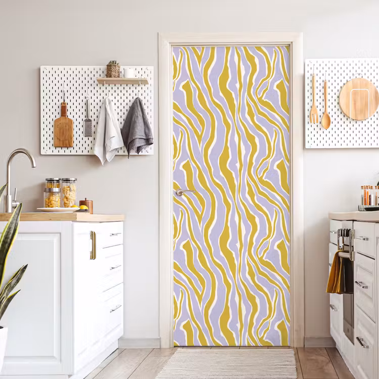 Deursticker - Zebra - Modern - Meerkleurig — 7