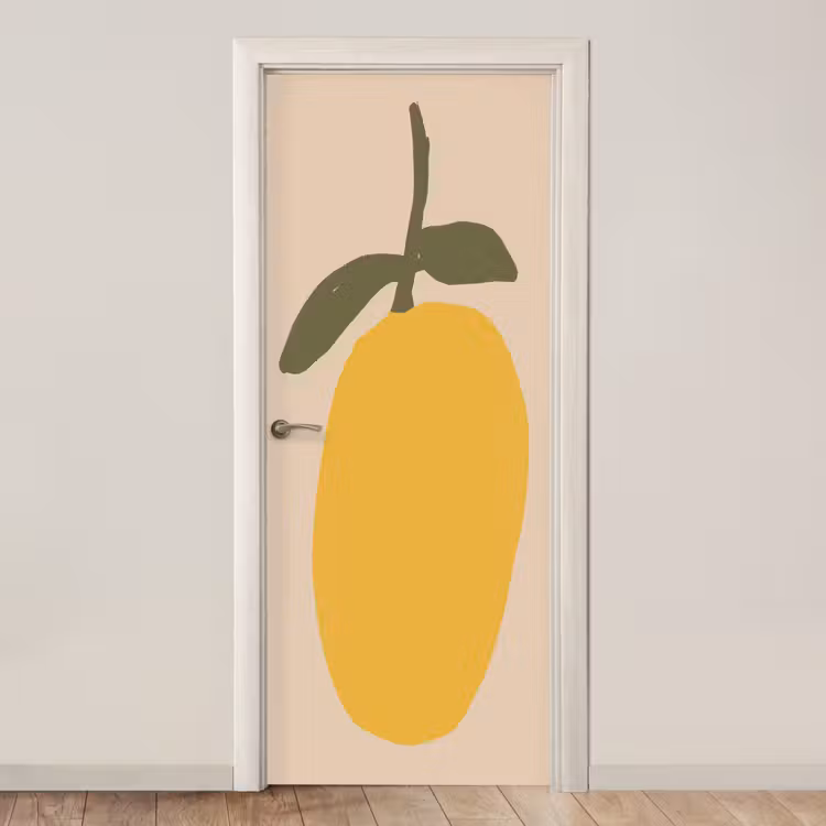 Deursticker - Fruit - Abstracte kunst - Modern — 1