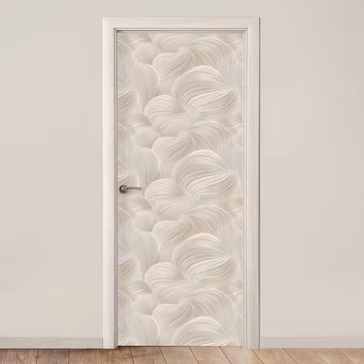 Deursticker - Lijnen - Waaier - Beige — 1