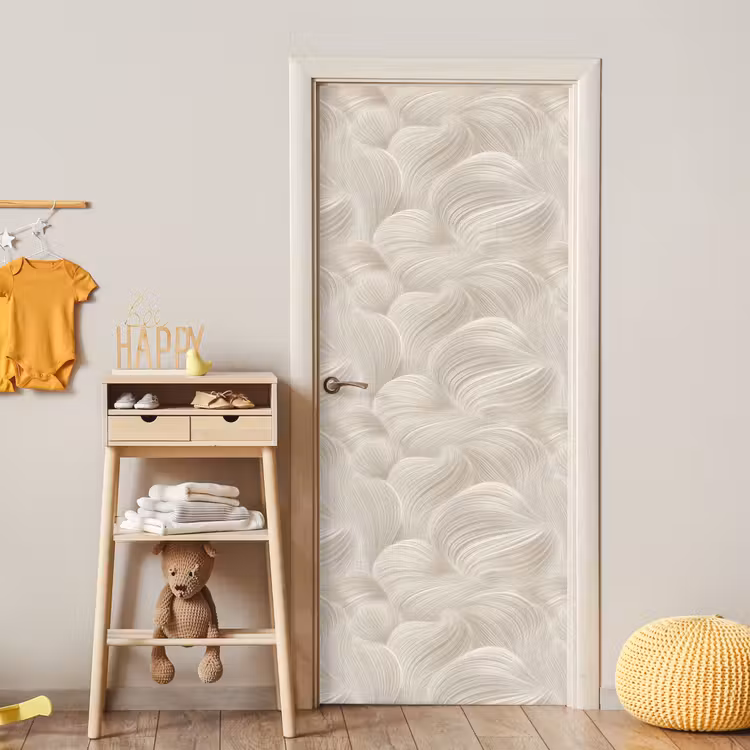 Deursticker - Lijnen - Waaier - Beige — 6