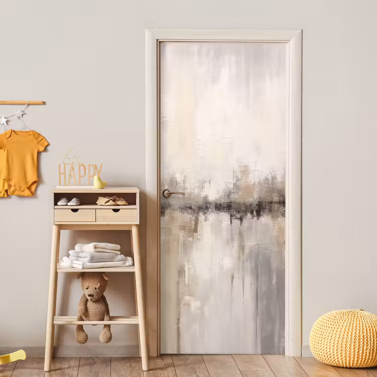 Deursticker - Moderne kunst - Abstract - Beige — 6