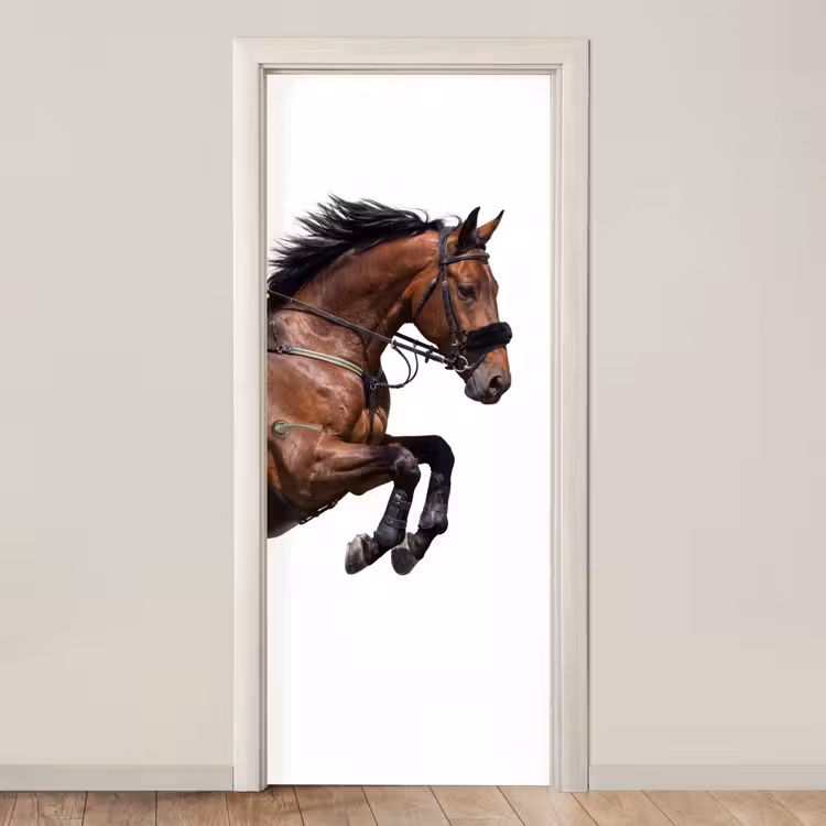 Deursticker - Paard - Springen - Modern — 1