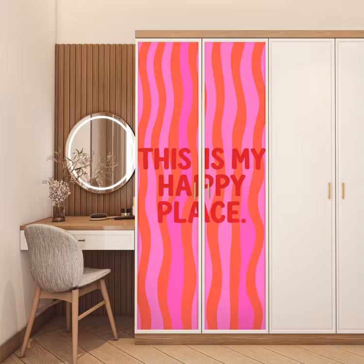 Deursticker - Tekst - Modern - Kleurrijk — 5