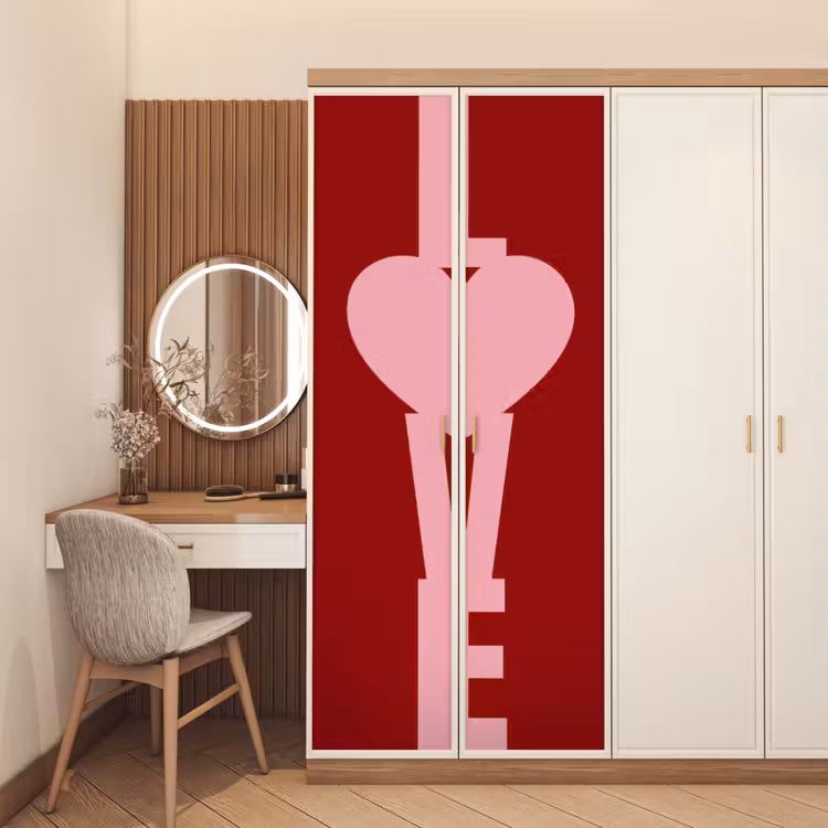 Deursticker - Love - Hart - Rood — 5