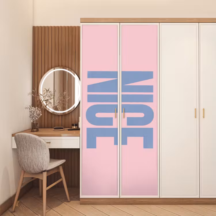 Deursticker - Nice - Paars - Roze — 5