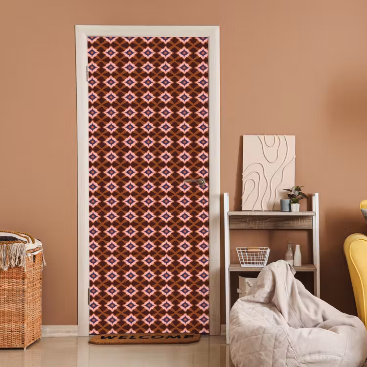 Deursticker - Geometrisch - Sierlijk - Bruin — 2