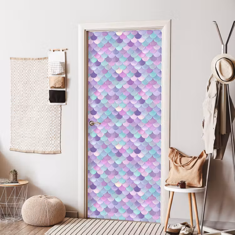 Deursticker - Dromerig - Zeemeermin - Pastel — 8