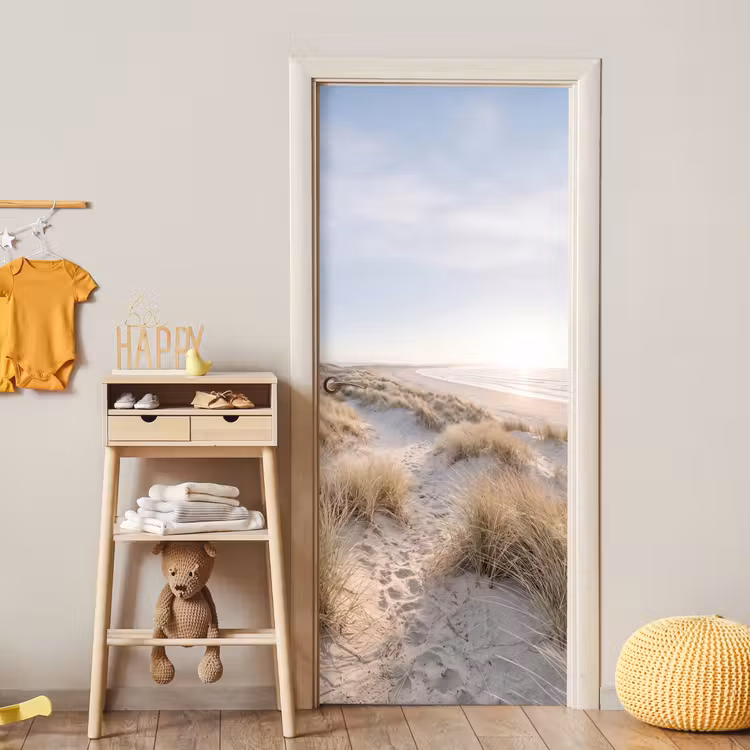 Deursticker - Duinen - Strand - Beige — 6