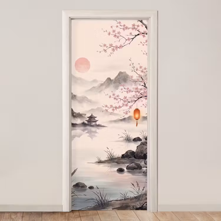 Deursticker - Zon - Japans - Traditioneel — 1