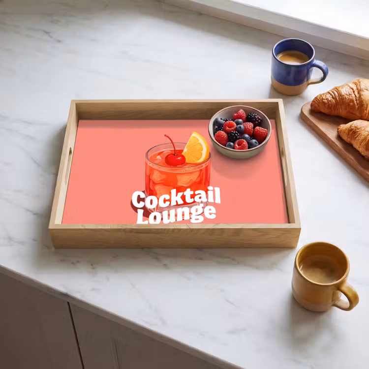 Dienblad - Cocktail Lounge - Glas - Koraal — 3