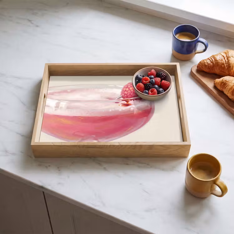 Dienblad - Cocktail - Framboos - Drank - Modern - Roze — 3