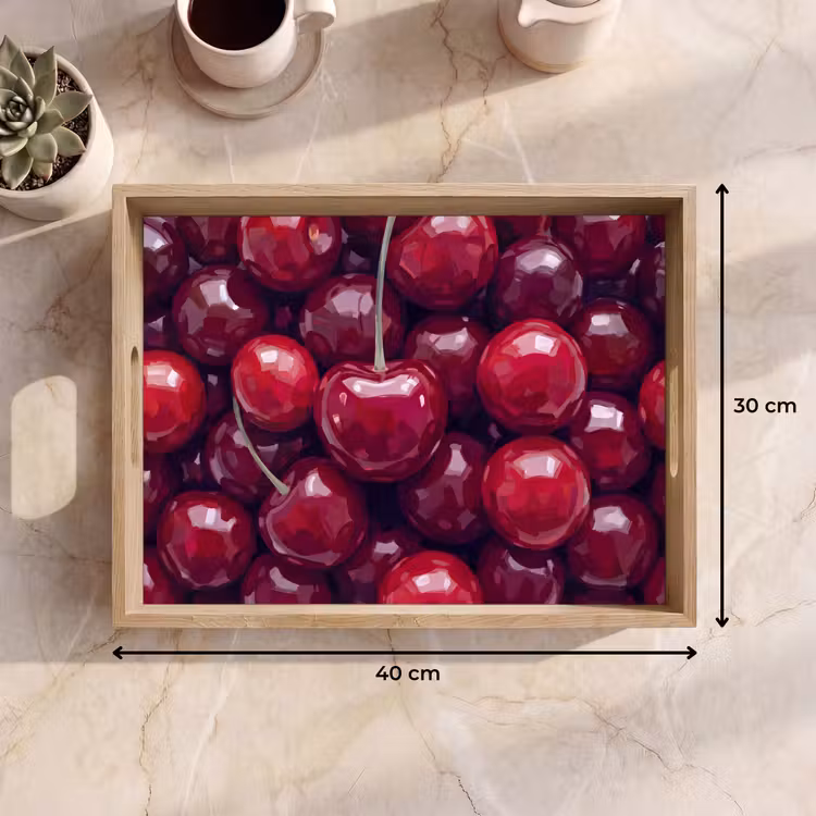 Dienblad - Fruit - Kersen - Eten - Modern - Rood — 7