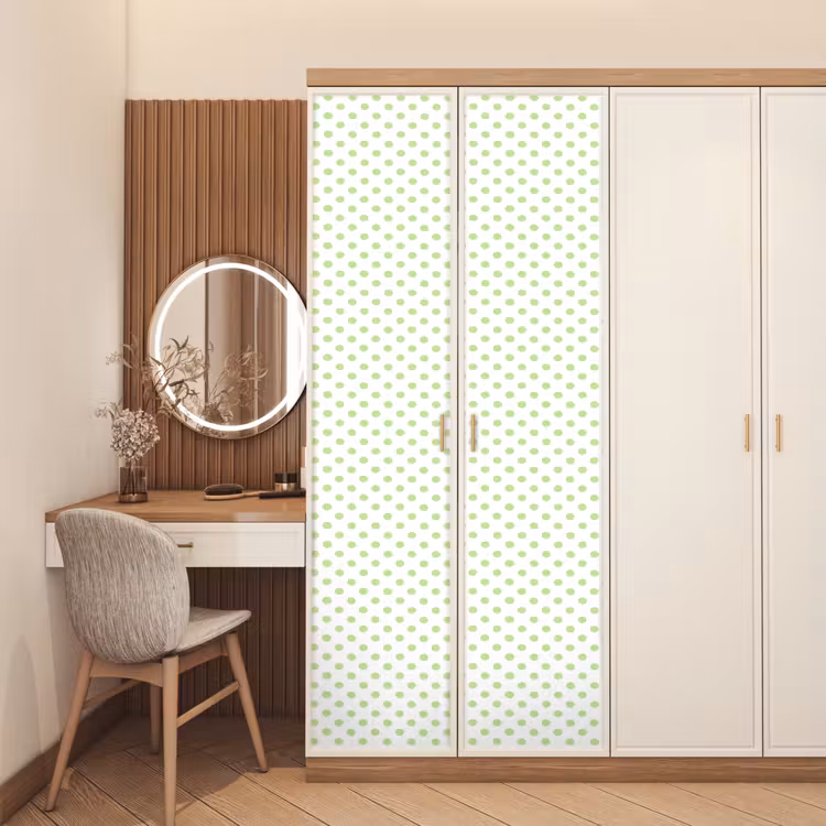Deursticker - Dots - Klassiek - Groen — 5
