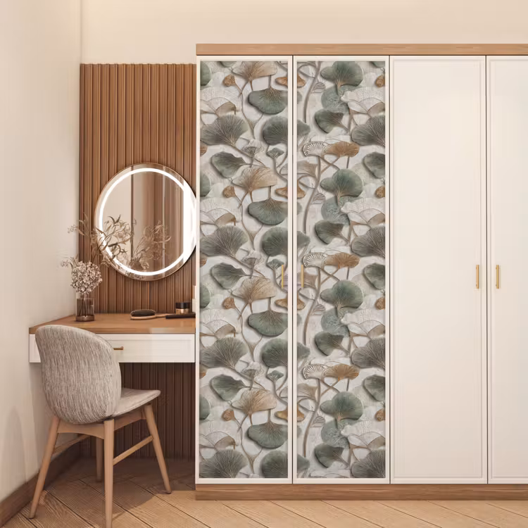 Deursticker - Elegant - Bladeren - Groen — 5